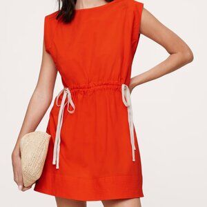 Banana Republic Cotton Poplin Cinch Waist Mini-Dress